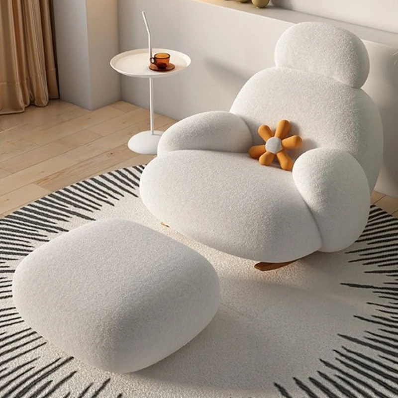 Кресло-качалка раскладушка для взрослых мебель гостиной