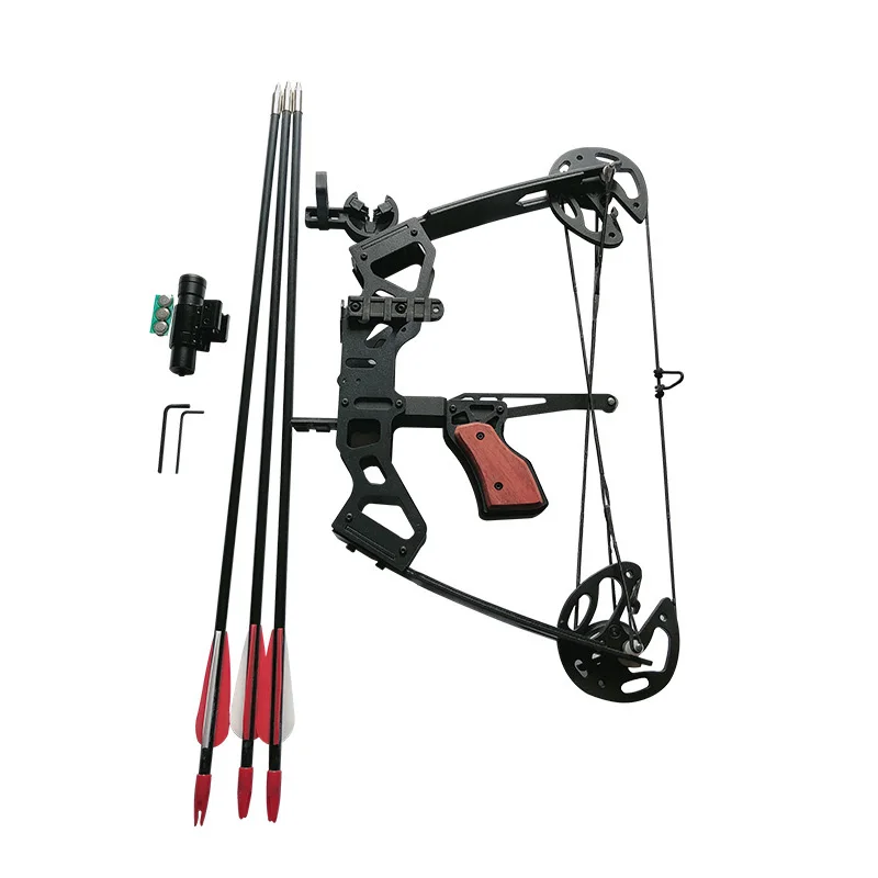 

40lbs Sunder Armor X Handheld Fish-Shooting Bow Mini Composite Pulley Bow And Arrow Set Small With Sight For Hunting Shooting