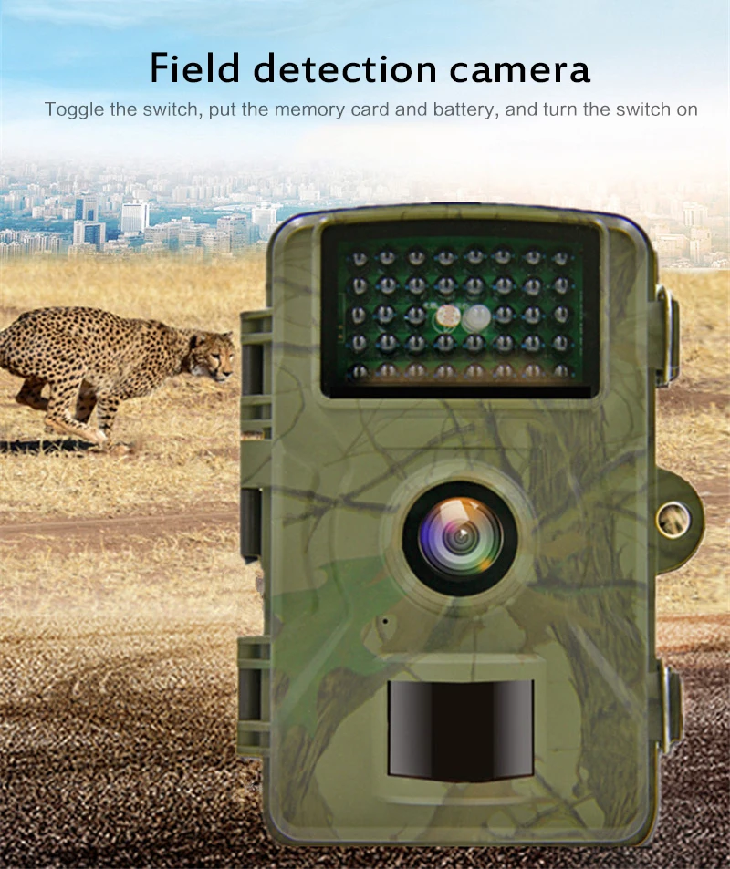 

1080P Wildlife Hunting Cameras Trail Camera Photo Trap Infrared Hunting Cameras DL001 Wireless Surveillance Tracking Camera