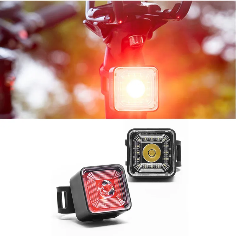 

120 Lumen Bike Light Smart Brake Sensing Rear Lamp 5 Gears USB Charge Waterproof Headlight Tail Light Accesorios Para Bicicletas