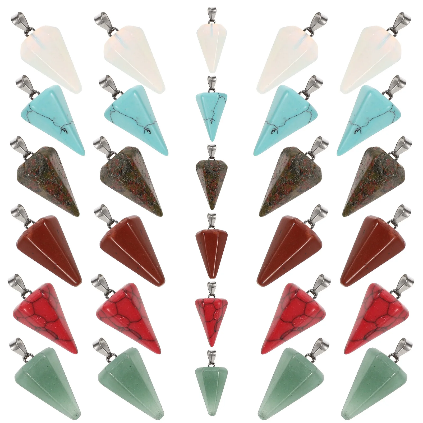 25 Pcs Agate Pendant Charm Necklace Bracelet Ornament Hanging Decor Accessory DIY