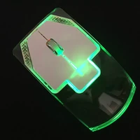 transparent colorful glowing mouse 2 4g wireless ergonomics optical mouse computer gaming mouse silent mouse for laptop pc