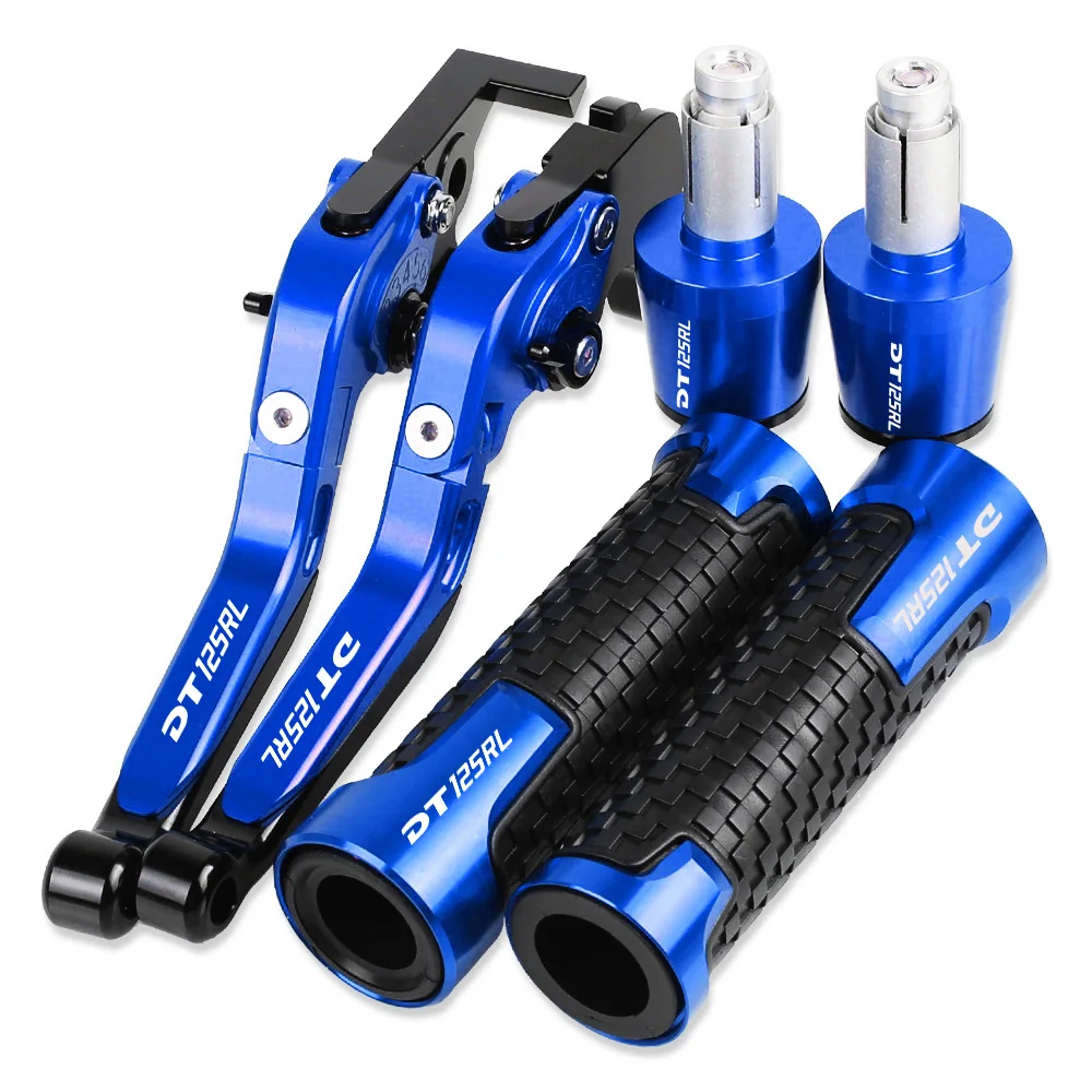 

Motorcycle Aluminum Brake Clutch Levers Handlebar Hand Grips ends For YAMAHA DT125 RL 1989 1990 1991 1992 1993 1994-1999
