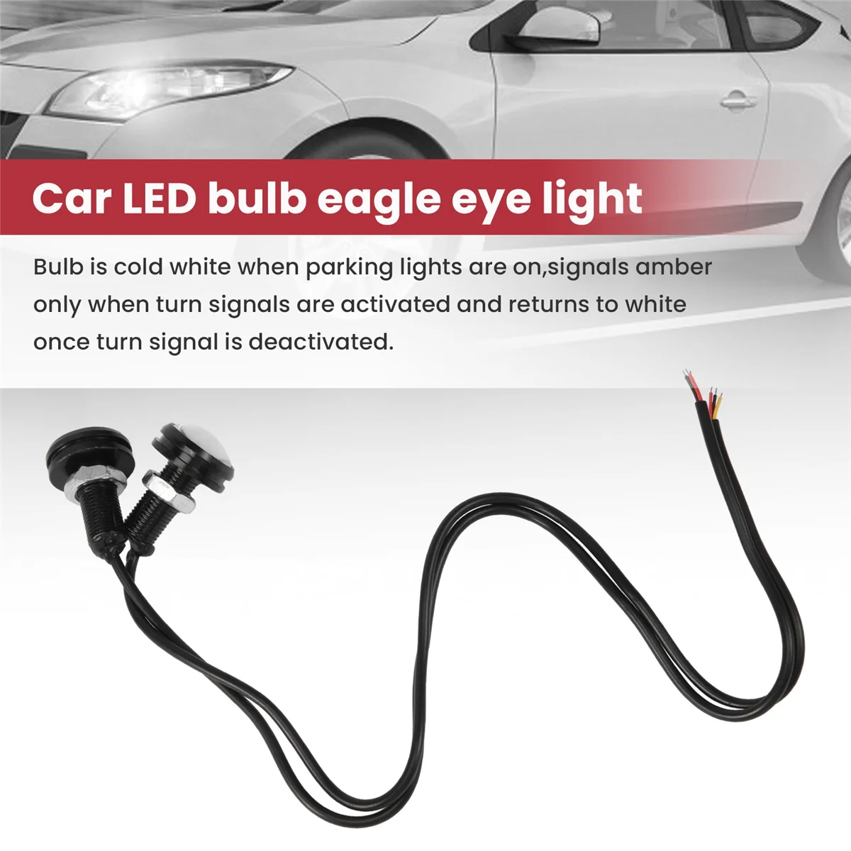 4 шт. Автомобильные светодиодные лампы 12 В 23 мм