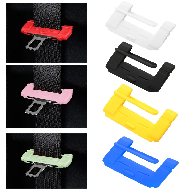 

Universal Car Seat Belt Buckle Clip Protector Silicone Interior Button Case Anti-Scratch Cover Decoration Cover For Man Women