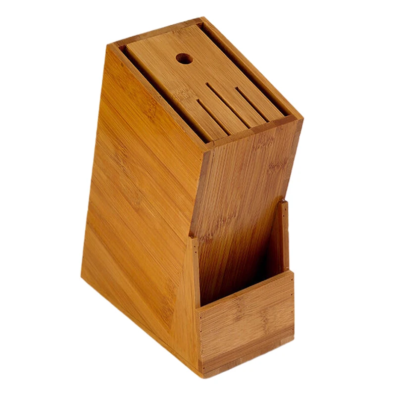 Бамбуковый держатель для ножей многофункциональная подставка полка хранения