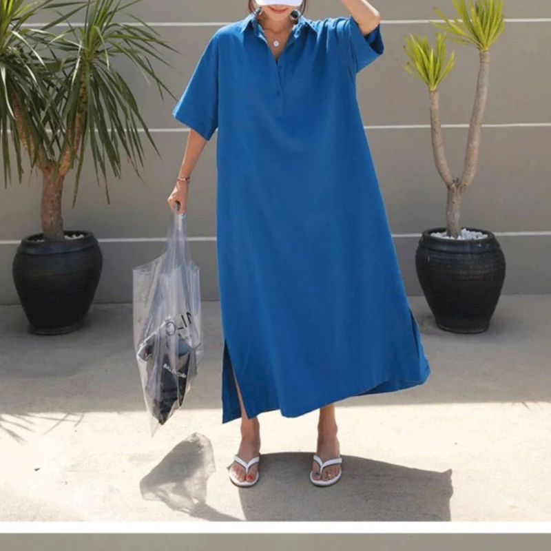 Женское платье-футболка полиэстер