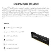 Озу Kingston Fury Beast 16 ГБ, 3200 МГц за 3527 руб, 3600 МГц за 3663 руб#5