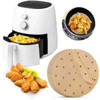 200pcs 789 inch air fryer liners papers perforated non stick mat steaming baking cooking pot oil paper baking accessories