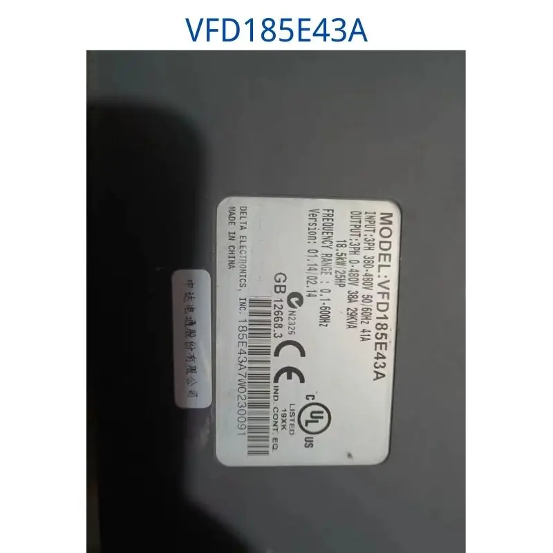 

The second-hand 18.5kw frequency converter VFD185E43A has been fully functional tested