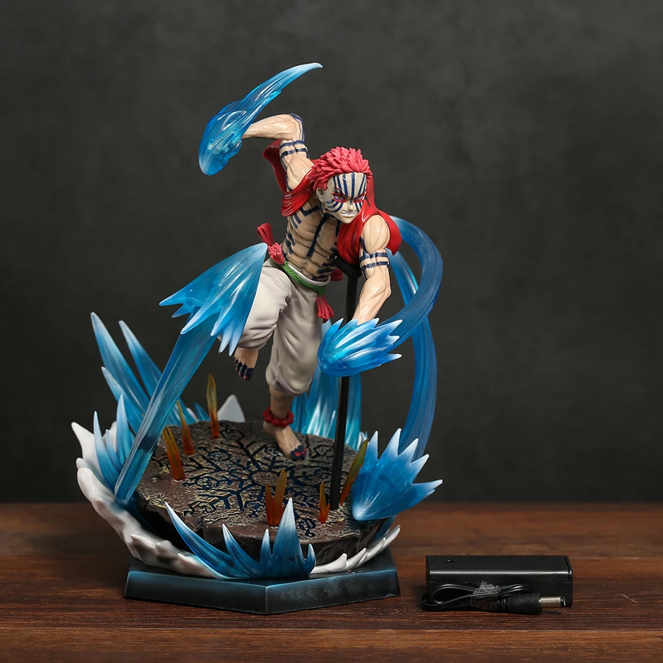 

Demon Slayer Akaza PVC Figure Toy Light Up Statue Doll Gift