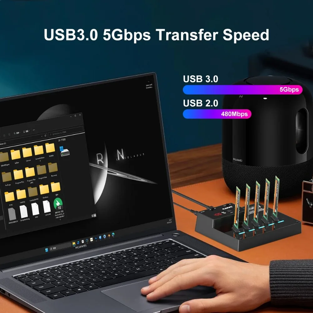 Внешний жесткий диск MAIWO M2 SSD SATA внешний с интерфейсом USB Type-C