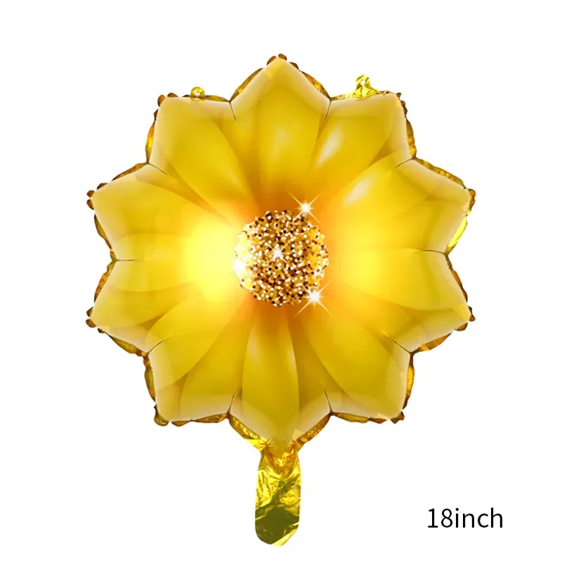 

Sunflower Rose Helium foil balloons Party Decoration Mother's Gender Reveal Valentine's Day wedding Birthday dcorations