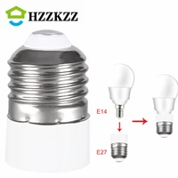 hzzkzz e27 to e14 lamp holder converter e14 lamp socket adapter e27 lamp base fireproof material screw mouth lamp socket changer