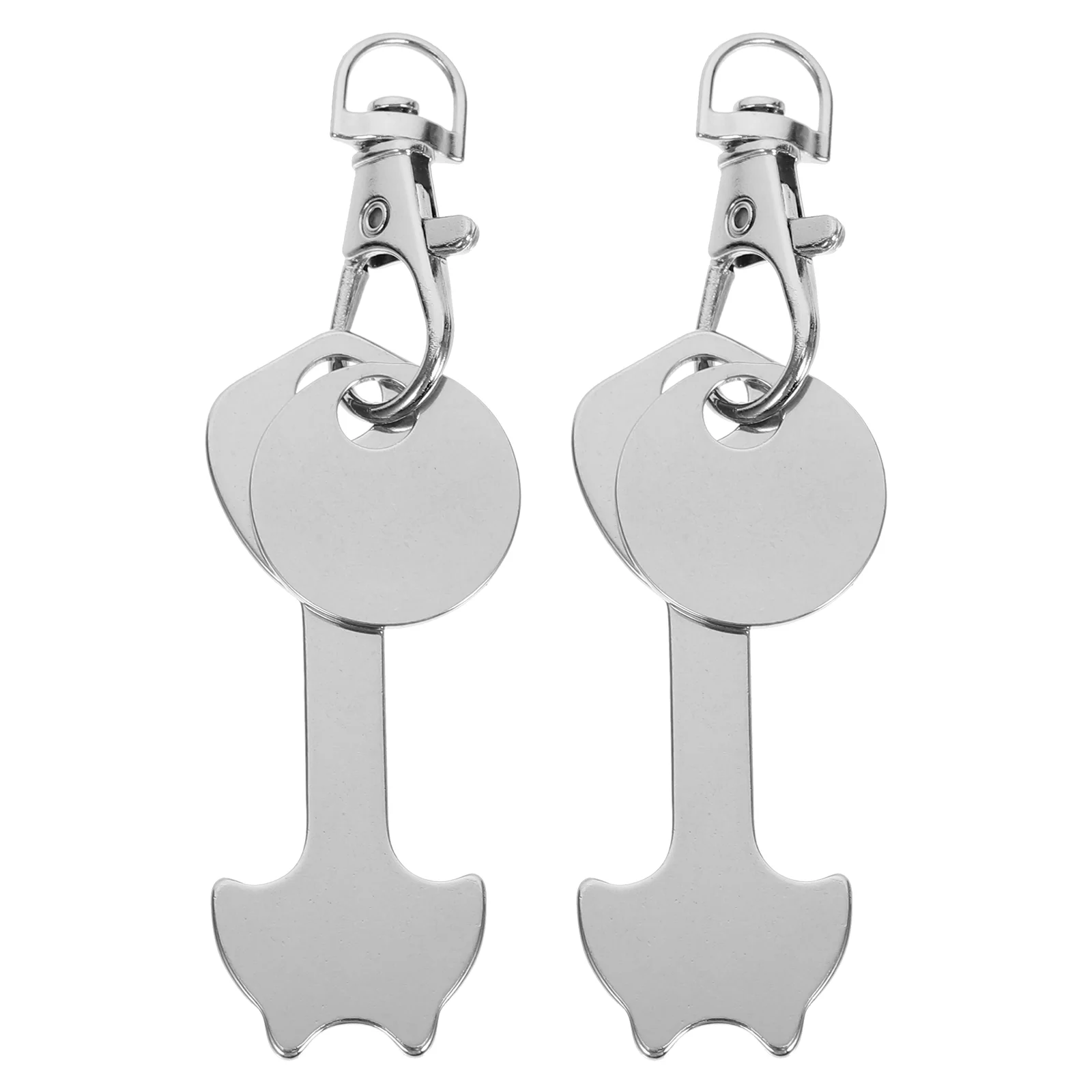 

Shopping Keychain Trolley Cart Tokens Key Tokenrings Quarter Metal Ring Chain Portable Keychains Steel Stainless Holderchange