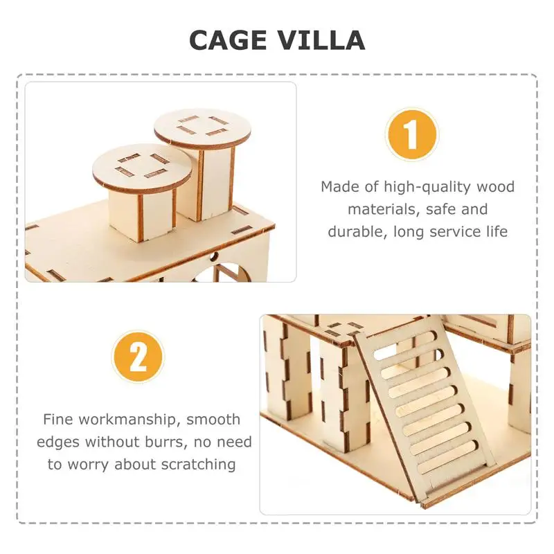 Деревянная игровая площадка для домашних животных 1 шт. лестница хомяка | Дом и