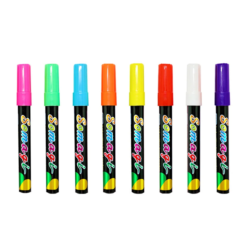 

8pcs Portable Writing Pens Fluorescent Marker Pens Painting Highlighter Pens