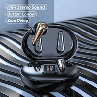 2022 sport music earphone microphones power digit display wireless headphones music earbud 9d hifi stereo headset wateproof