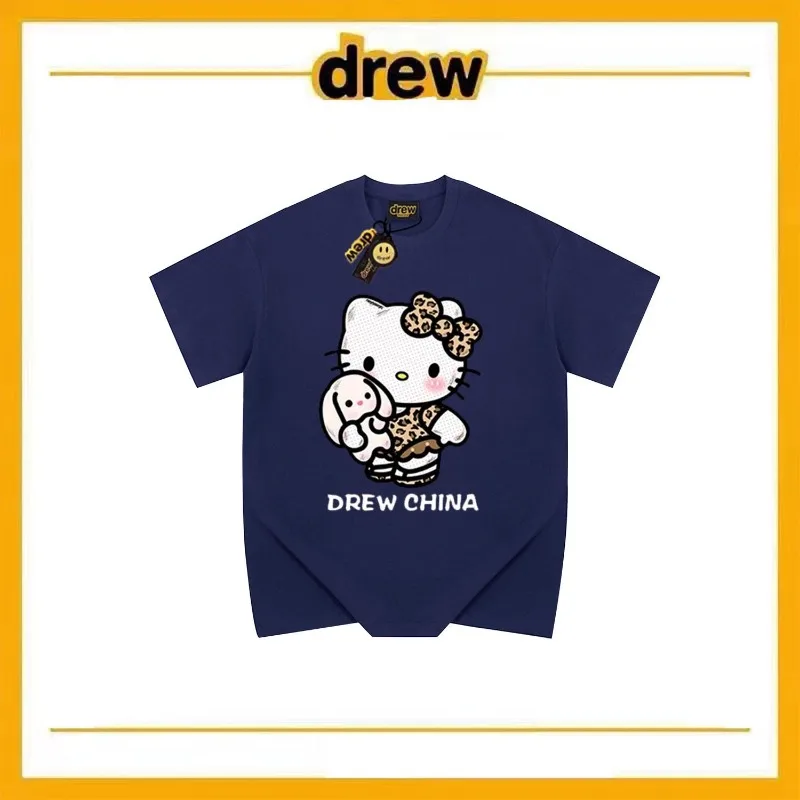 НОВЫЕ топы Hello Kitty в американском стиле трендовая футболка из чистого хлопка