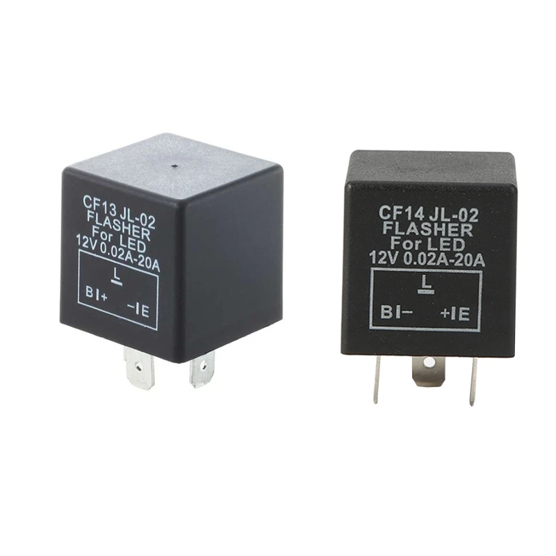 

Motorcycle Relay 12V 20A 3 Pin CF13/CF14 Universal Automobile Turn Signal Light Relay Durable LED Blinker Relay for Car