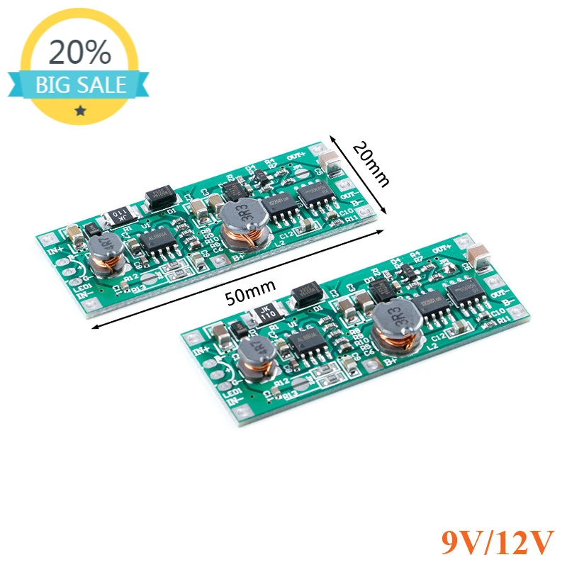 

UPS Uninterruptible Charging Board DC5V-12V to 12V UPS Voltage Converter Module Power Control for 18650 Lithium Battery
