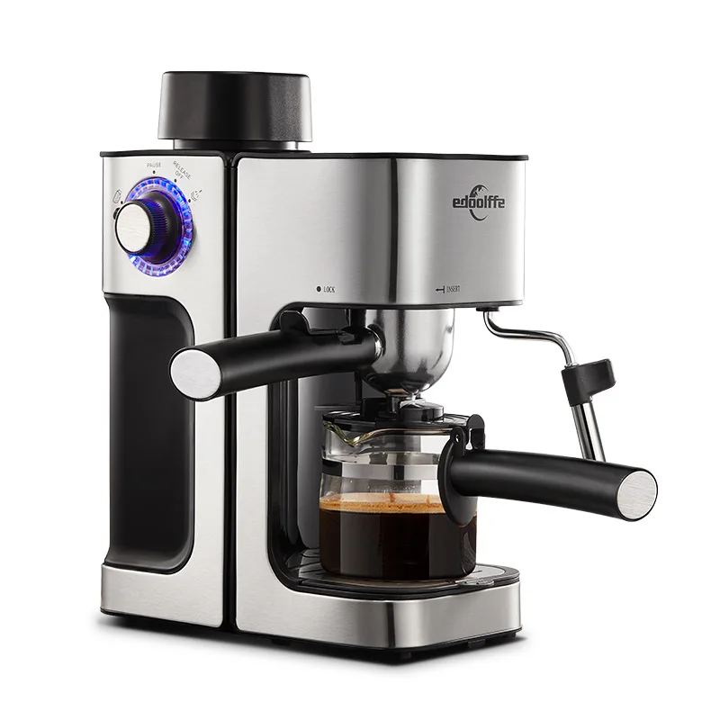 

5 Bar Coffee Machine 3 in 1 Espresso Cafetera,ESE Coffee Pod & Nespresso Capsule Coffee Maker With Milk Frother Wand