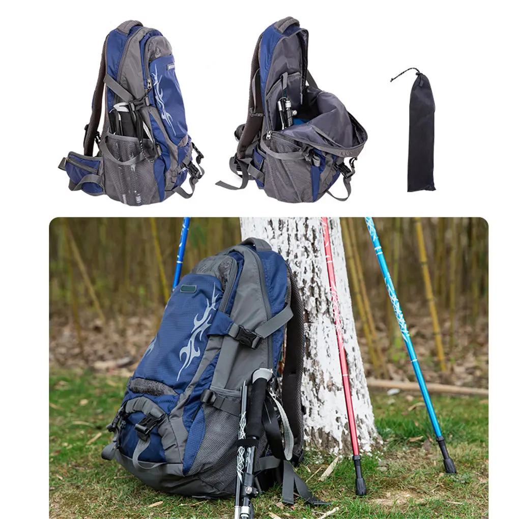 

Walking Stick Outdoor Hiking Trekking Telescopic Cane 5-section Non-slip Walking Pole Black