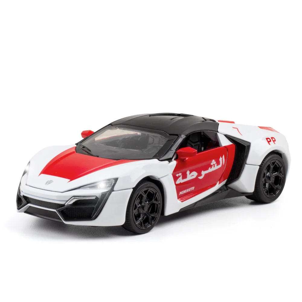 

1:32 Scale Lykan Hypersport Super Sport Alloy Car Model Diecasts Vehicles Toy Car Metal Kid Toy for Children Gift V092