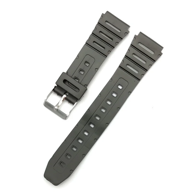 

Silicone Watch Strap For Casio W-720 W-722 W-741 WL-100 CA-53 CA-61 Durable Watchband 18mm 20mm Plastic Belt Balck Wristband
