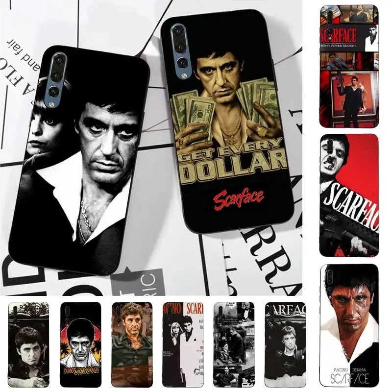 

Yinuoda Scarface Al Pacino Movie Phone Case for Huawei P30 40 20 10 8 9 lite pro plus Psmart2019