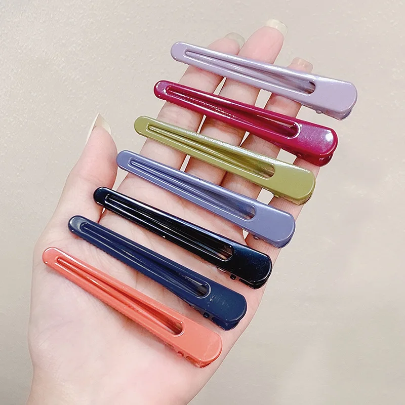 Большая заколка для макияжа волос с фиксированным клювом и челкой