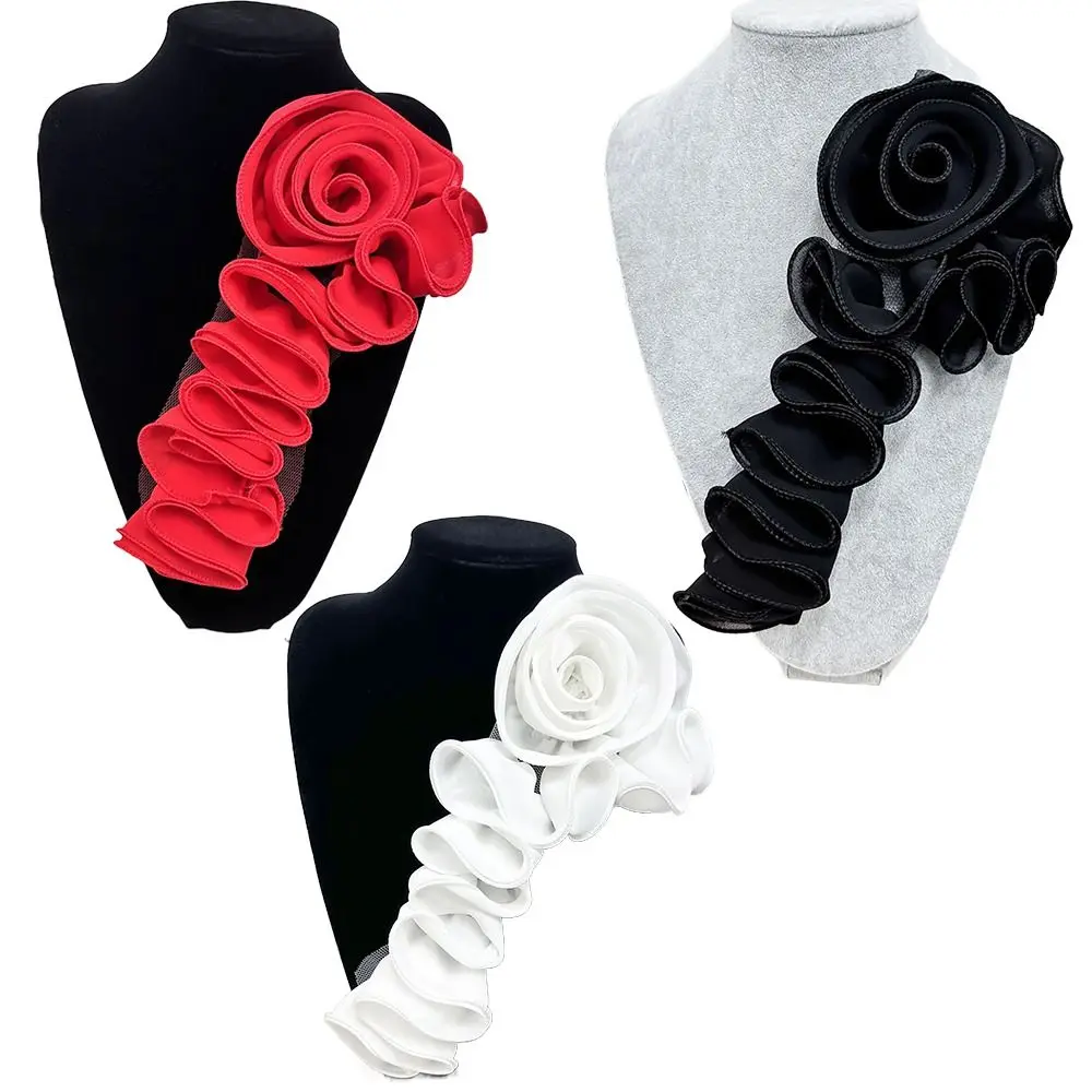 Плиссированная нашивка с большими цветами, Цветочная нашивка ручной ...