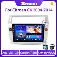android 10 car radio for citroen c4 c triomphe c quatre 2004 2011 multimedia video player navigation gps 2 din 4g wifi rds dvd