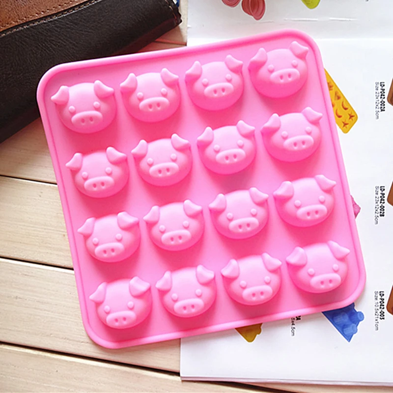 

Pig Shaped Chocolate Mold Cake Decorating Silicone Jelly Candy Ice Mold Durable And Easy To Clean Brand New High Quality