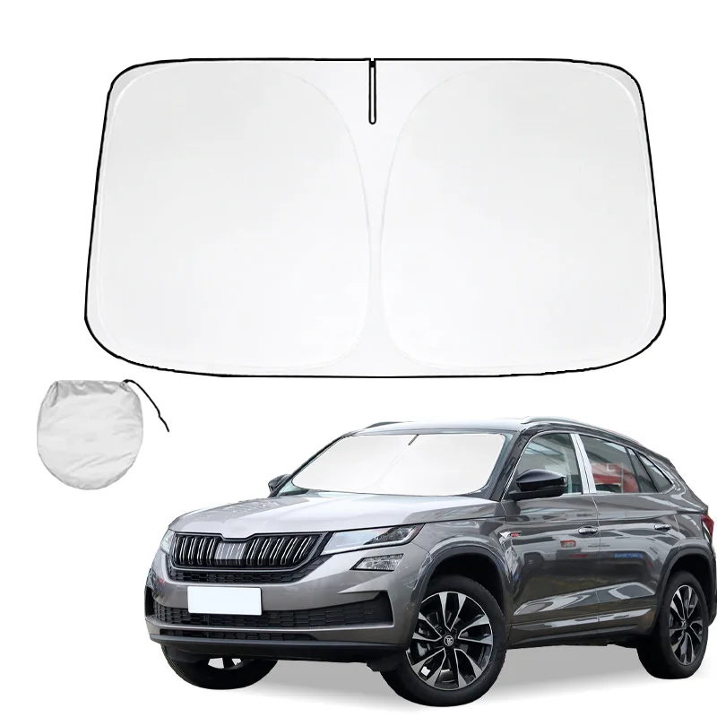 

Солнцезащитный козырек на лобовое стекло для Skoda Kodiaq Rs Kodiaq 7, солнцезащитный козырек, складные блоки, УФ-лучи, сохраняет кулер вашего автомобиля