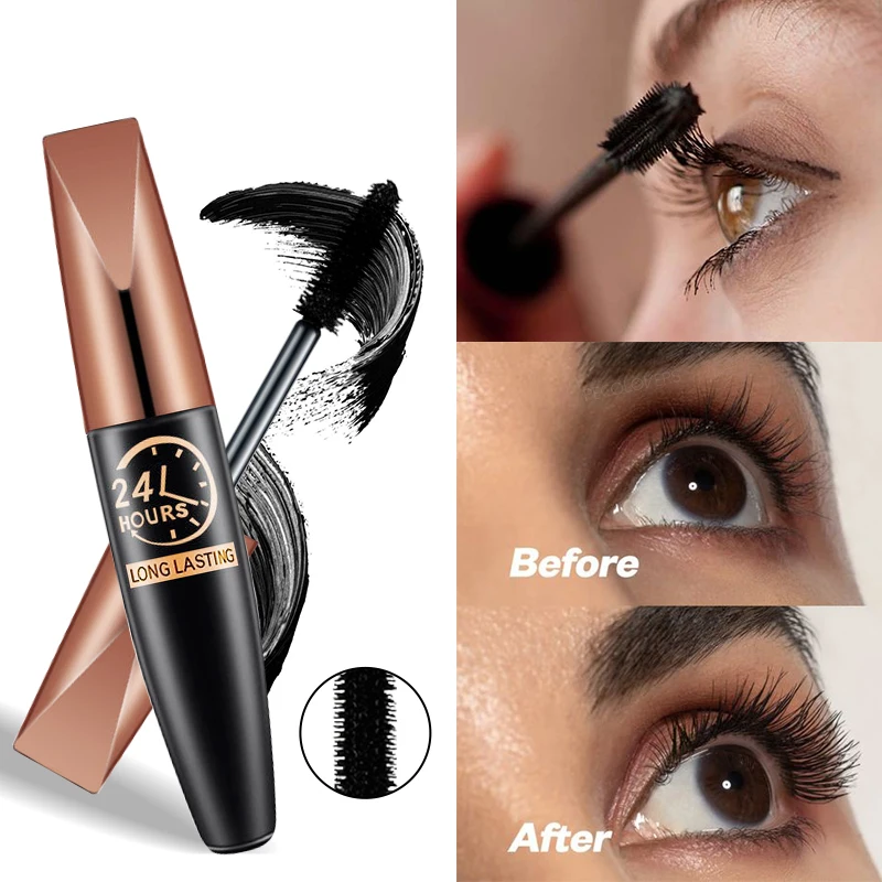 

1Pcs 8D Silk Fiber Lash Mascara Waterproof Mascara for Eyelash Extension Black Thick Eye Lashes Curler Cosmetic