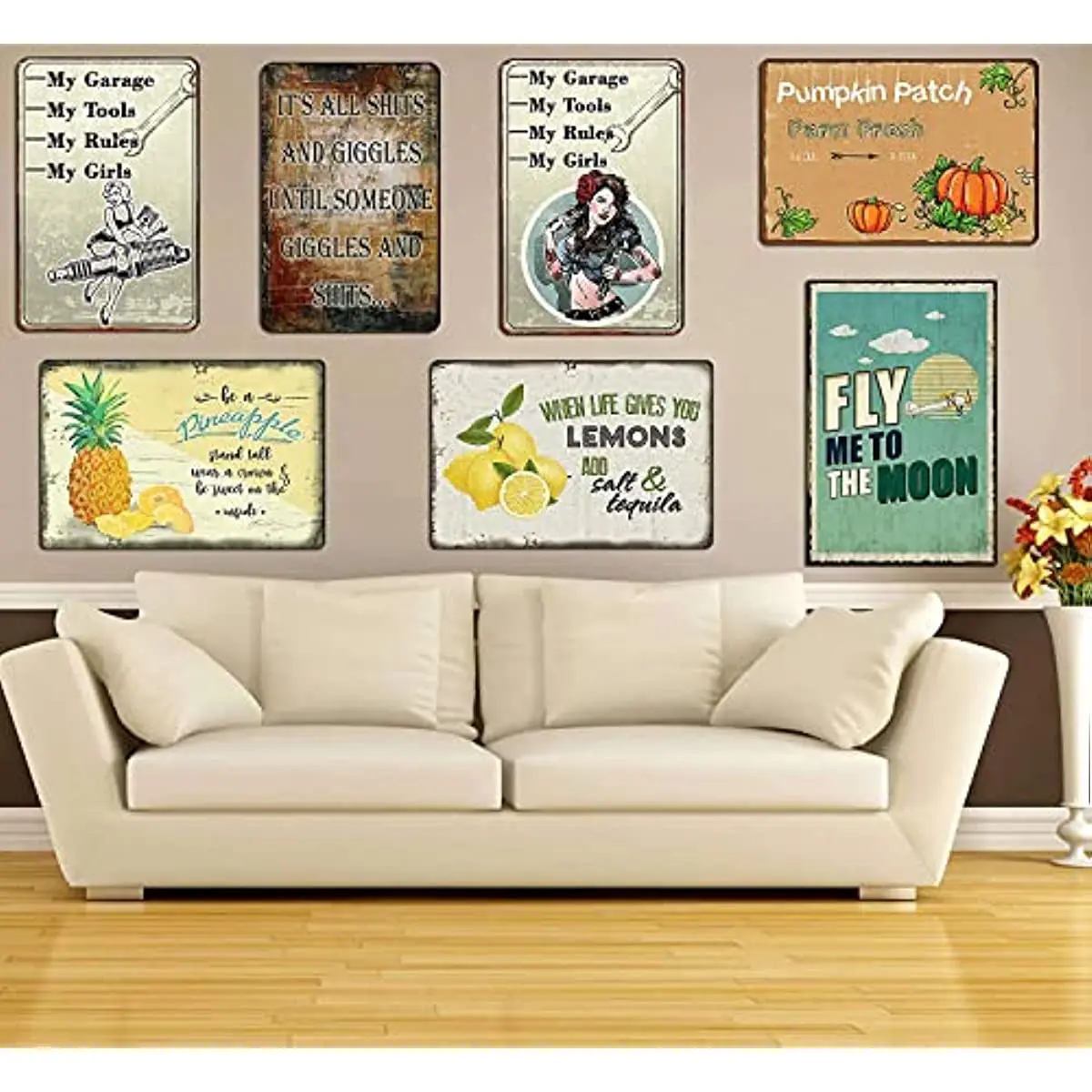 Рисунок 4 - Новый креативный жестяной знак со скелетом