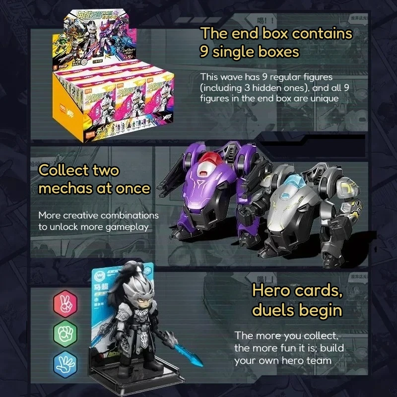 Фото Blokees Heroes Infinite Starlight Edition 5-го поколения: Лу Бу, Ма Чао — Детские игрушки, сборный подарочный набор, коллекционная фигурка, модель-конструктор №4