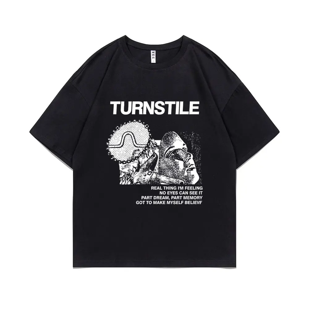 

Turnstile Graphic T-shirt Men Women Fashion Oversized Streetwear Male Hip Hop Punk T Shirts Unisex Vintage Cotton Short Sleeve