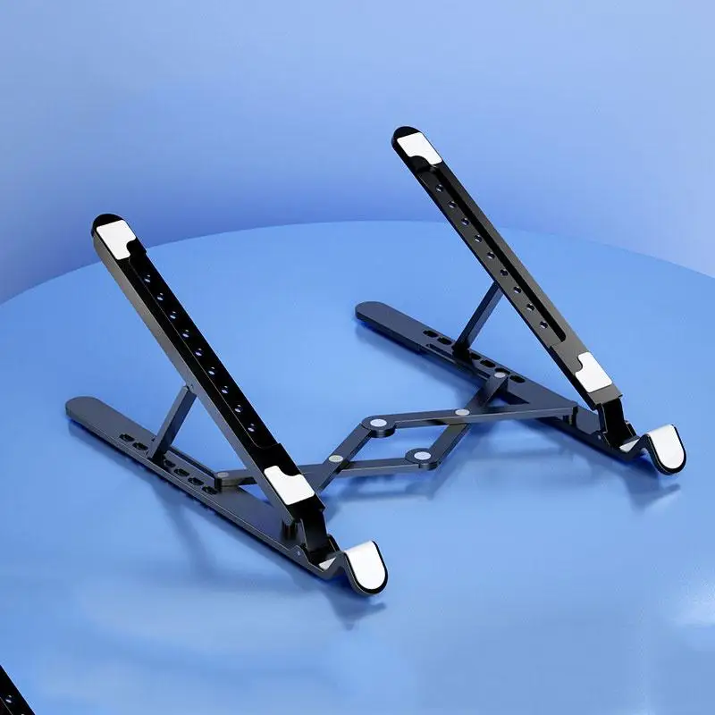 Foldable Laptop Holder Stand Cooling Pad Table Bracket With Radiator Silent Fan Notebook Accessories Adjustable Base Support Not Foldable Laptop Holder Stand Cooling Pad Table Bracket With Radiator Silent Fan Notebook Accessories Adjustable Base Support Not
