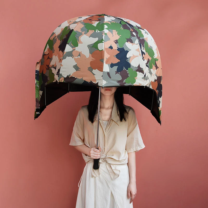 

Шлем, шляпа, зонт, чехол для женщин, для взрослых, большой солнцезащитный, с защитой от ультрафиолета, зонт с длинной ручкой, декоративный зонт