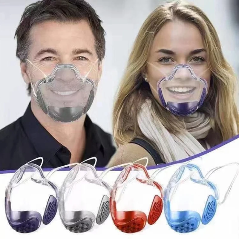 Magic Adult Masks Face Shield Plastic Reusable Clear Transparent Protection