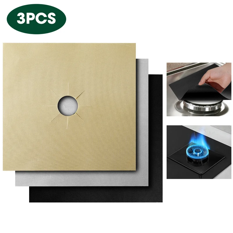 

Gas Stove Oil-proof Cleaning Protection Pad Anti-fouling Reusable Non-stick BBQ Grill Mat Heat Resistance Easily Cleaned Pad