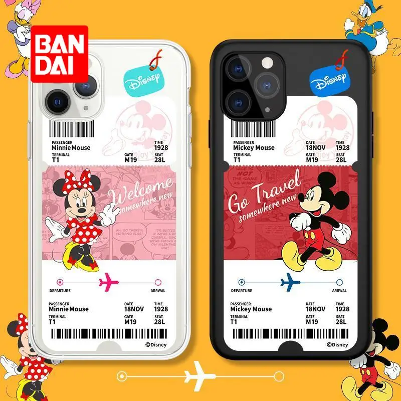 

Bandai Disney Couple Phone Case for iphone 13 13Pro 12 12Pro 11 Pro X XS Max XR 7 8 Plus Cartoon Covers Kawaii Anti-drop Shell