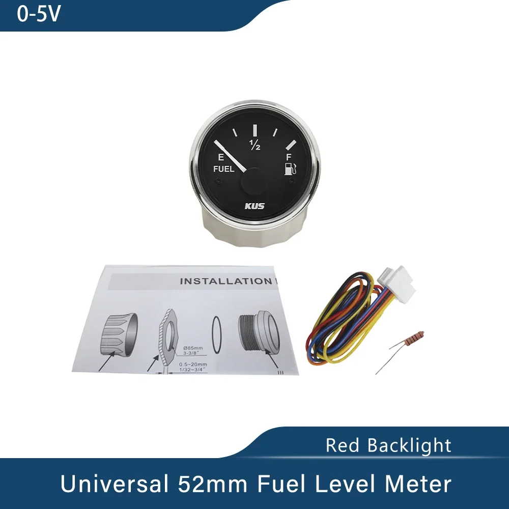 KUS 52 мм автомобильный лодка универсальный 0-5 В измеритель уровня топлива