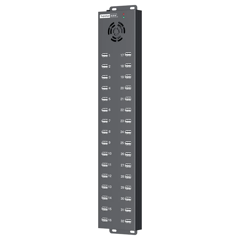 Фото A-832 Sipolar 32-портовый USB 2.0 хаб, зарядная станция USB 240W для телефонов, многопортовый адаптер, зарядная тележка для планшетов №1