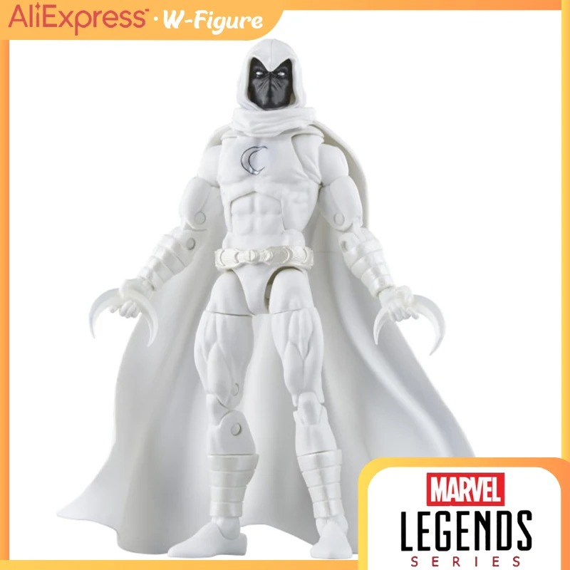 

New In Stock Hasbro Marvel Legends Series Retro Moon Knight 6-Inch Action Figure with 9 Accessories, Ships Now