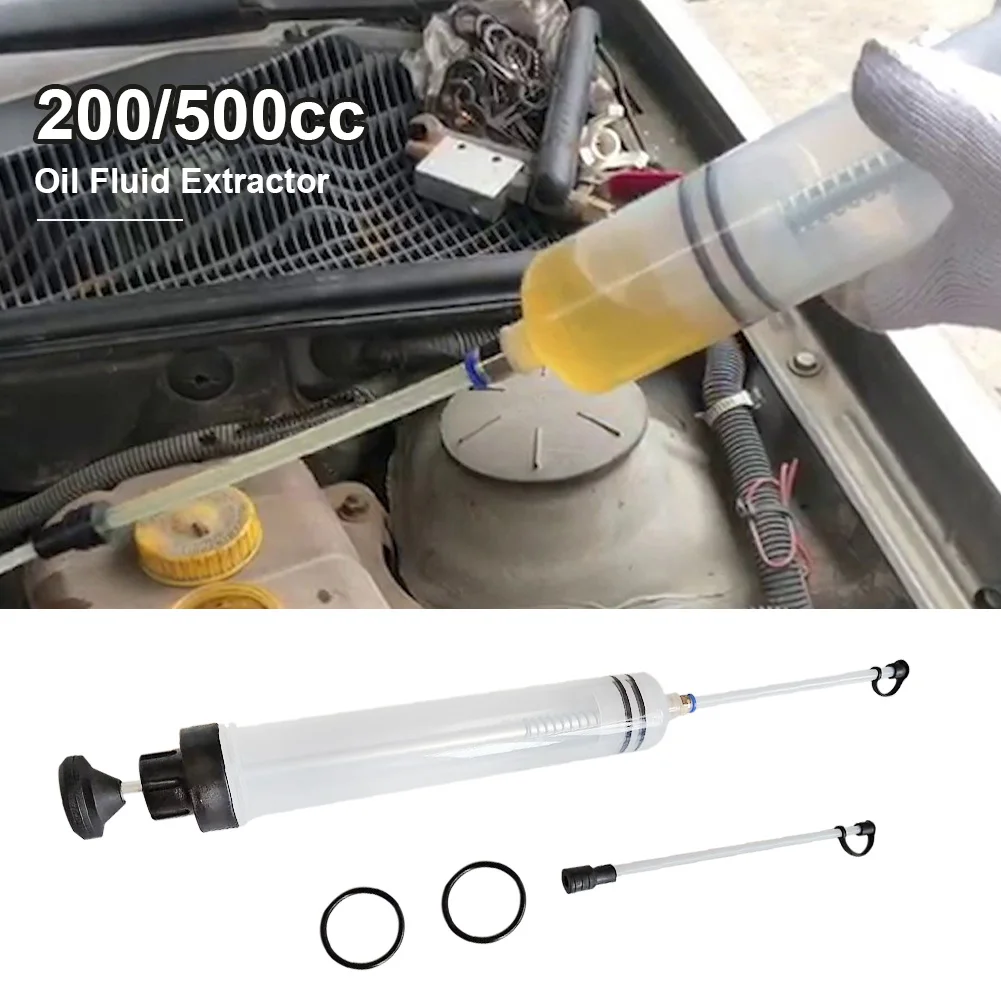 

Manual Car Oil Fluid Extractor 200/500ML Automotive Fuel Brake Liquid Extraction Transfer Filling Syringe Oil Pump Car Supplies