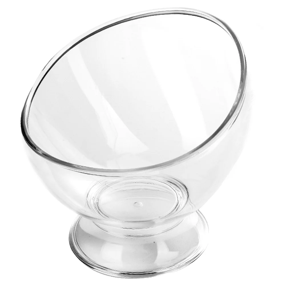 

Diagonal Salad Bowl Trifle Dessert Multi-function Ice Cream Clear Plastic Container Glass