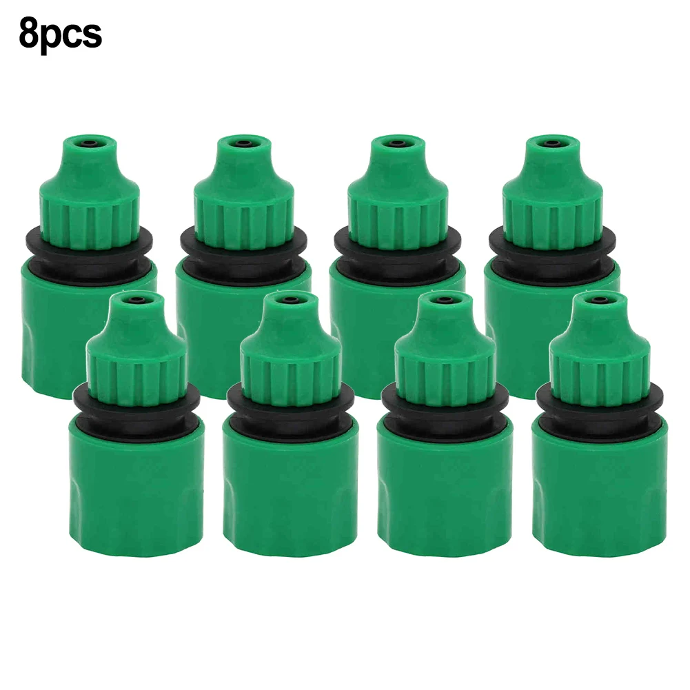 

Pipe Connector System Watering 1/4inch 6mm 8pcs Durable Equipment Garden Green Hose Fittings Micro-spray Plastic